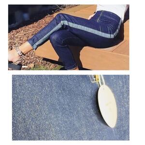 Wild Honey Glitter Stripe Jeggings | Pull-On Jeans | Size Small | NWT | Designed